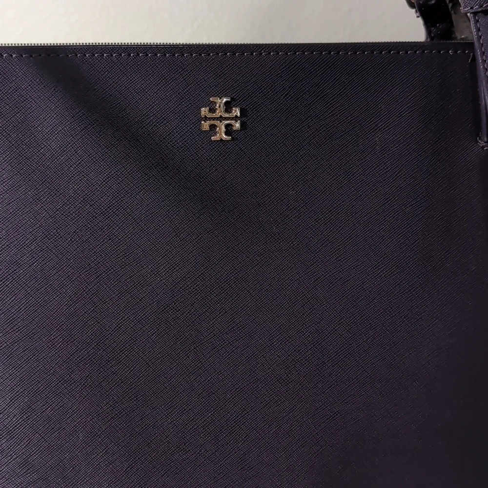 Tory Burch Elegant Purple Tote Bag